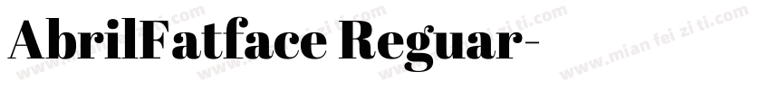 AbrilFatface Reguar字体转换